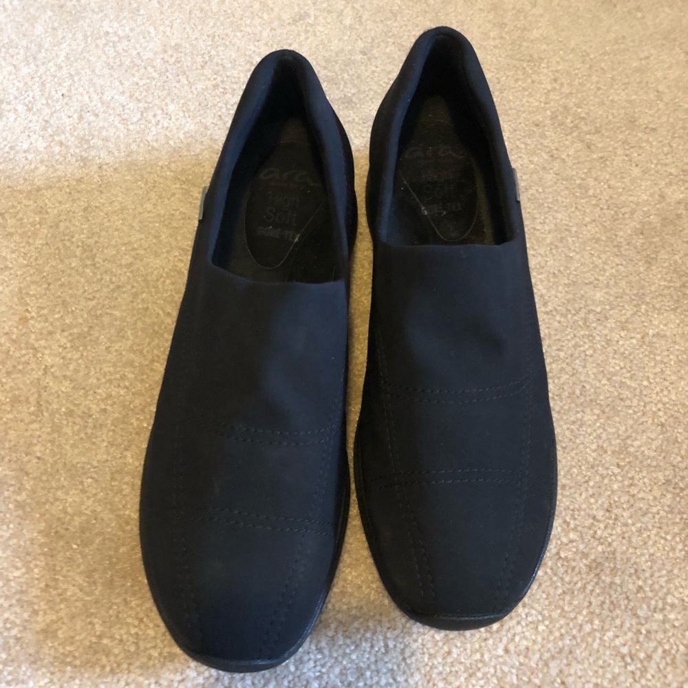 Ara Black Gore-Tex Slip On Casual Shoe Size 5.5